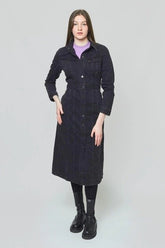 LEE LONGSLEEVE DRESS DAMSKA SUKIENKA JEANSOWA BLACK DUNS L50LNECY 112140198